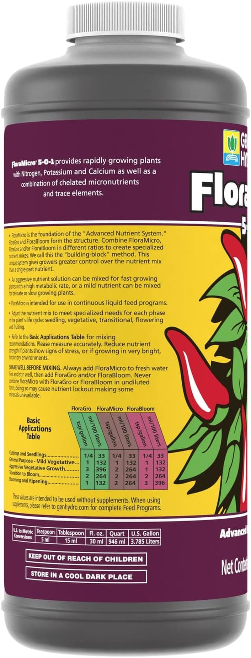 Floramicro Nutrient Solution, 1 Quart