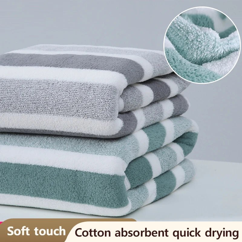 Thickened Absorbent Bath Towel - Soft Face Towel for Home Use