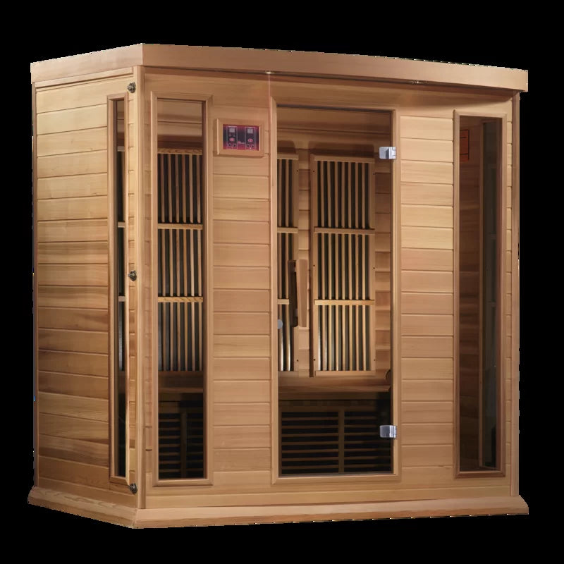 Maxxus 4 - Person Bluetooth Compatible FAR Infrared Sauna in Hemlock
