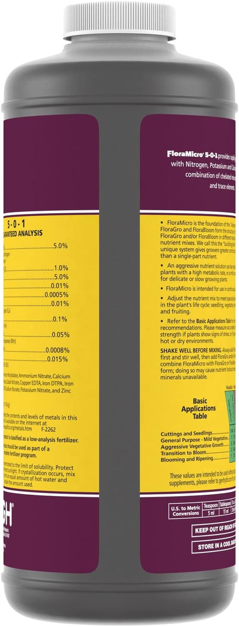 Floramicro Nutrient Solution, 1 Quart