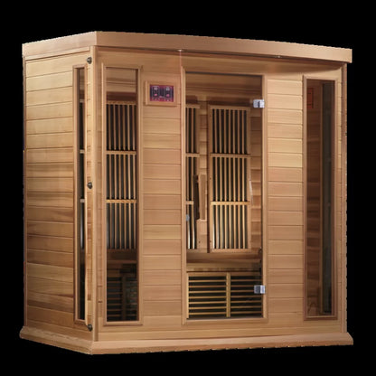 Maxxus 4 - Person Bluetooth Compatible FAR Infrared Sauna in Hemlock