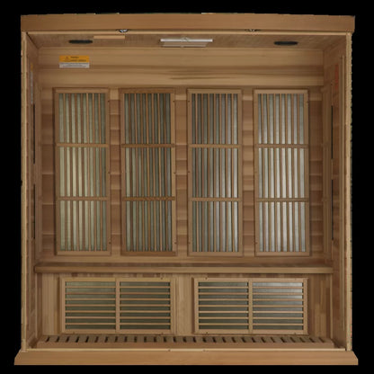 Maxxus 4 - Person Bluetooth Compatible FAR Infrared Sauna in Hemlock