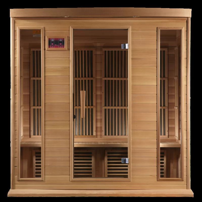 Maxxus 4 - Person Bluetooth Compatible FAR Infrared Sauna in Hemlock