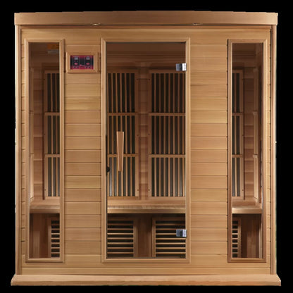 Maxxus 4 - Person Bluetooth Compatible FAR Infrared Sauna in Hemlock